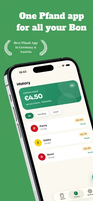 Pfandly screenshot 1