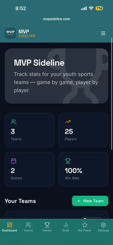 MVP Sideline screenshot 1 of 5