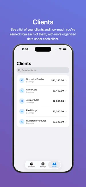 Tabtrac: Earnings Tracker screenshot 2