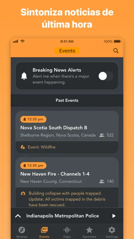 Police Scanner Radio & Fire screenshot 5 of 7