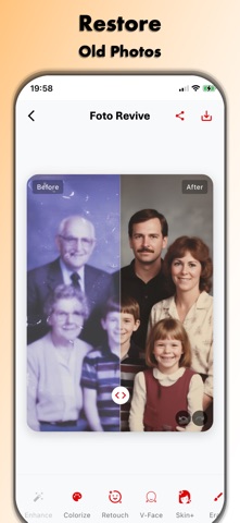 AI Photo Enhancer: Foto Revive iPhone screenshot