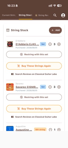 ReString - Guitar Tuner & Care iPhone screenshot