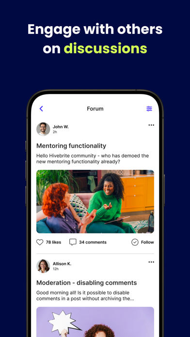 Hivebrite Community iPhone screenshot 2 - Social Networking app