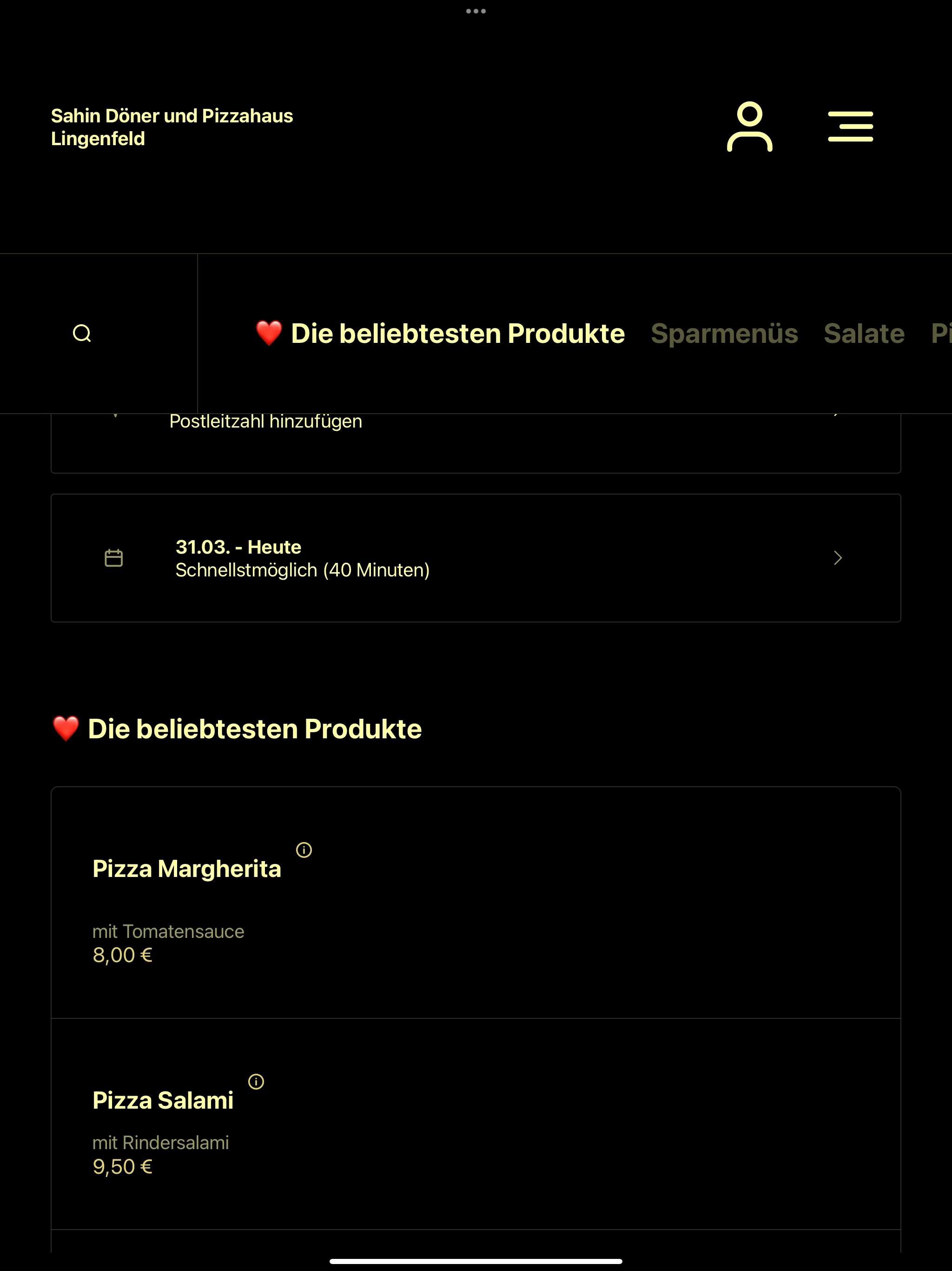Sahin Döner und Pizzahaus DE