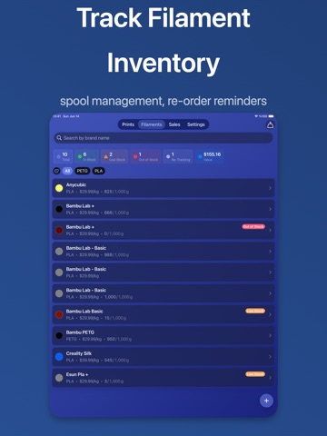 3D Print Cost Price Calculator iPad screenshot
