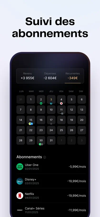 Screenshot 5 di 6 di Finary: Budget & Money Tracker