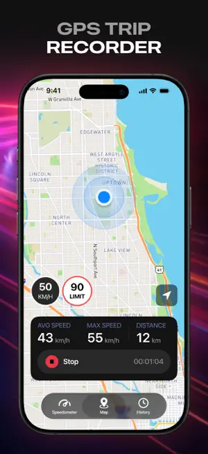 Speedometer GPS - MPH Tracker screenshot 2