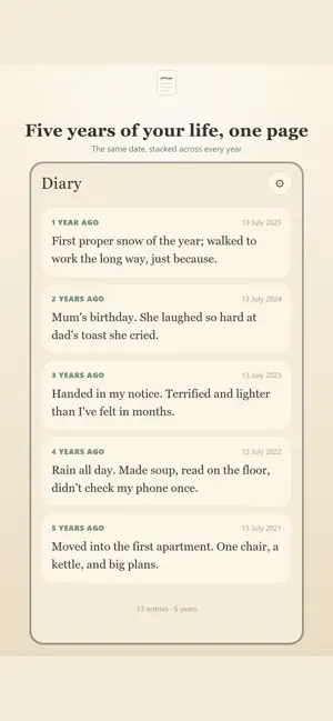Diary: One Line a Day Journal screenshot 3
