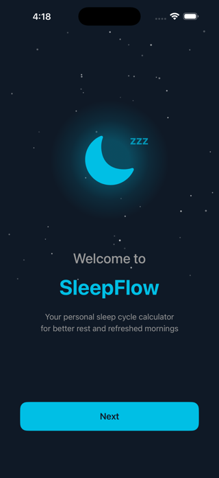 SleepFlow Sleep Tracker Screenshot 1 of 6