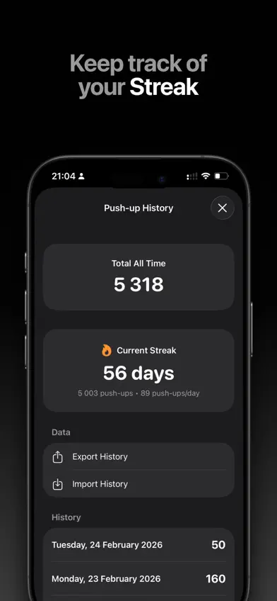 Push Up Counter: Daily reps screenshot 4