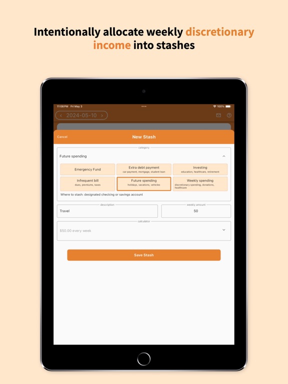 Budget With Chippy iPad screenshot 1 - Finance app