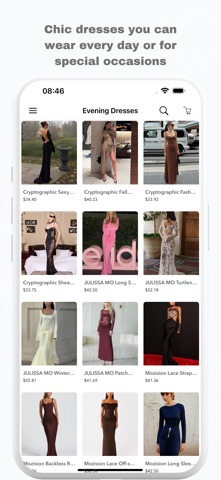 Cheap Dresses Fashion Shop iPhone screenshot