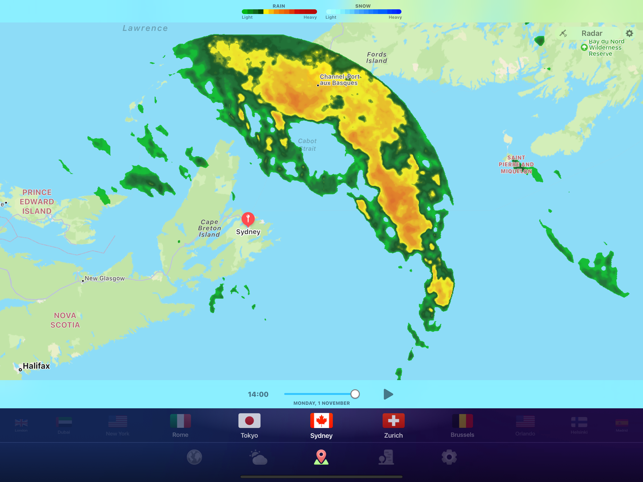 METEO ACUM ° - Captură de ecran pentru prognoza locală