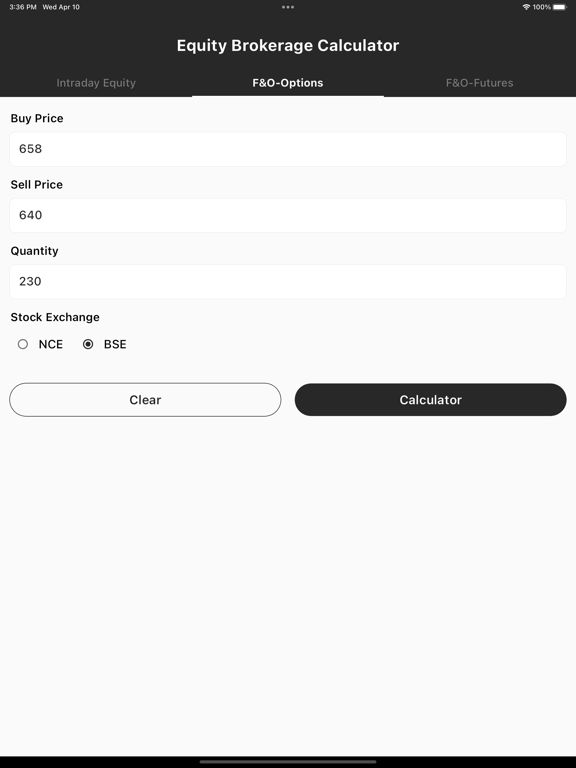 Screenshot #6 pour Equity Brokerage Calculator