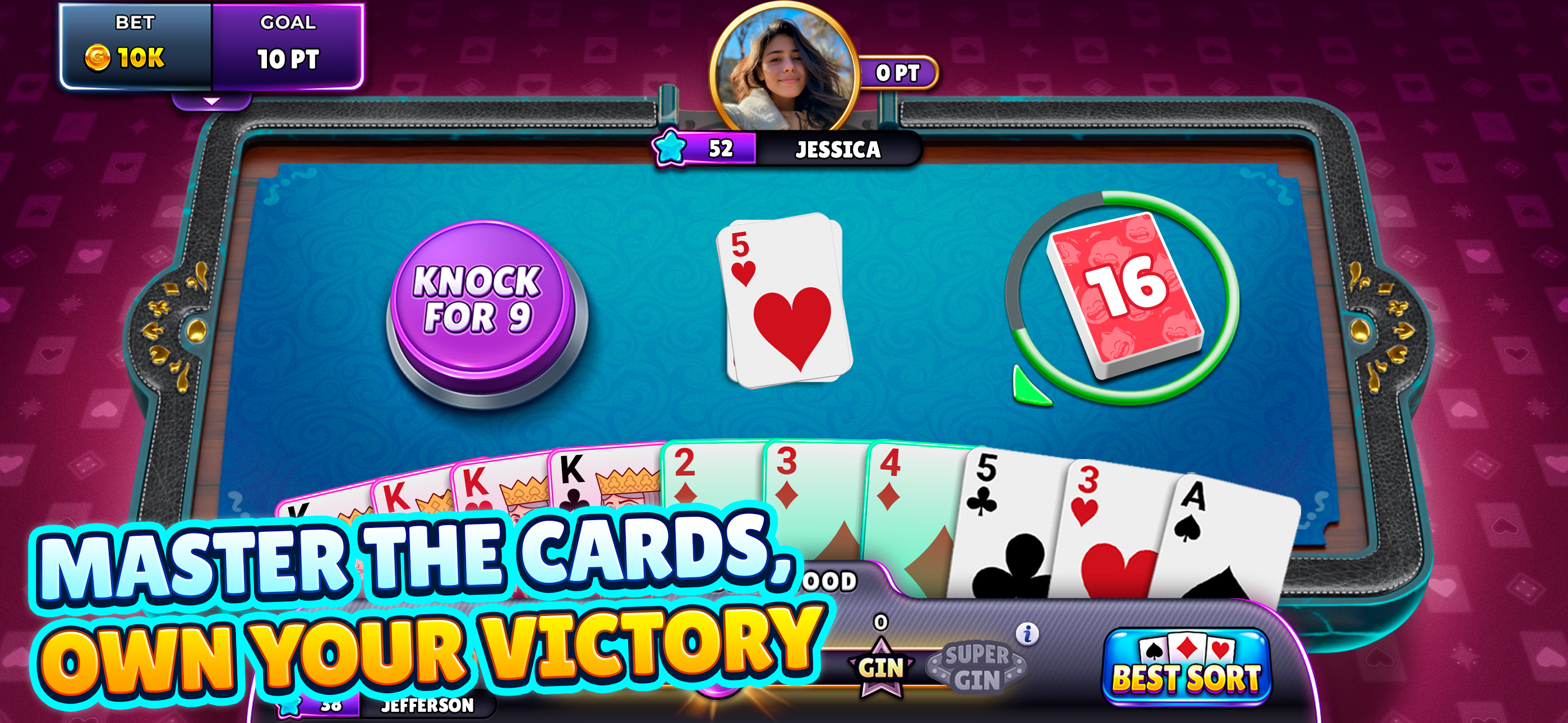Gin Rummy Super: Fun Card Game