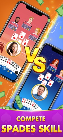Spades Cash - Win Real Prize iPhone screenshot