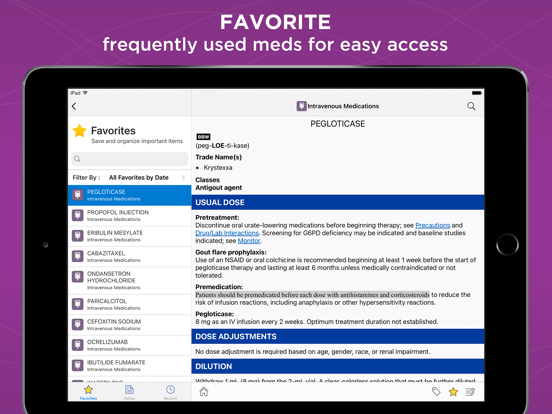 IV Medications Gahart iPad screenshot 7 - Medical app