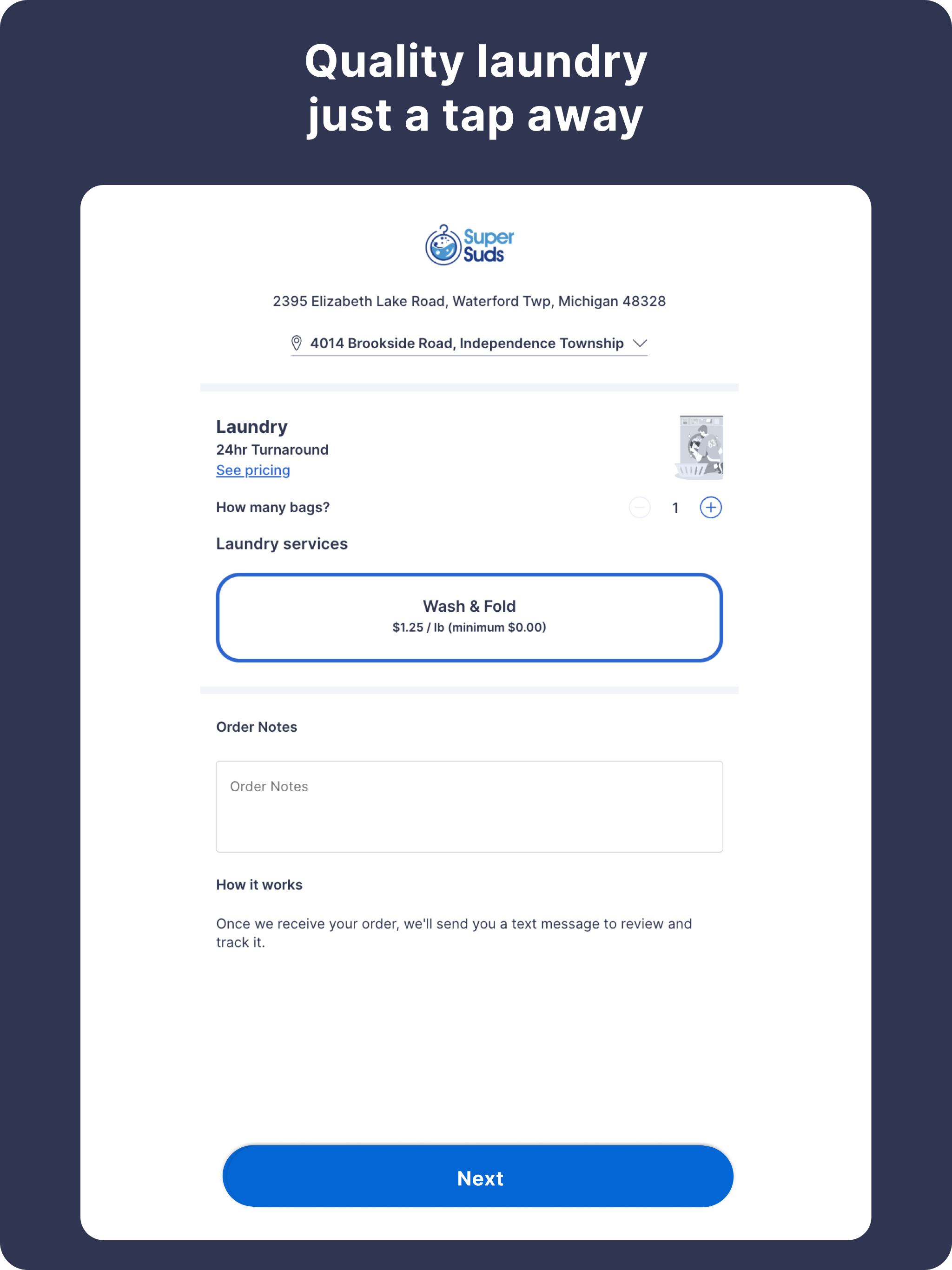 Super Suds Laundry Services screenshot 4