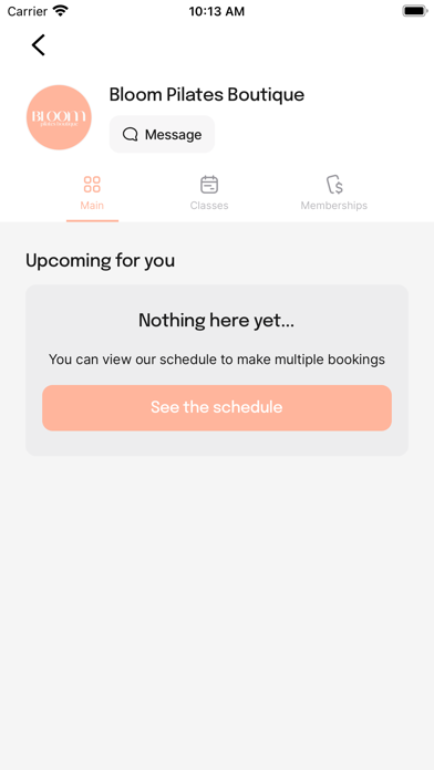 Bloom Pilates Boutique Screenshot