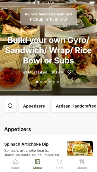 Romo's To Go app screenshot 2