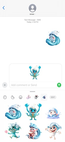 飞溅波浪贴纸 screenshot