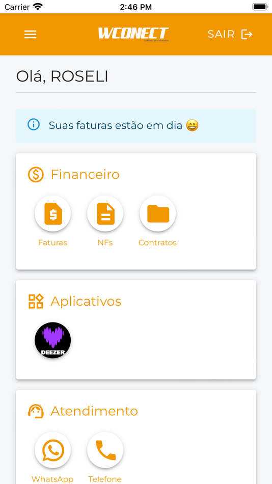#1. Wconect - Central do Assinante (iOS) 由: Roberson Ferreira Machado