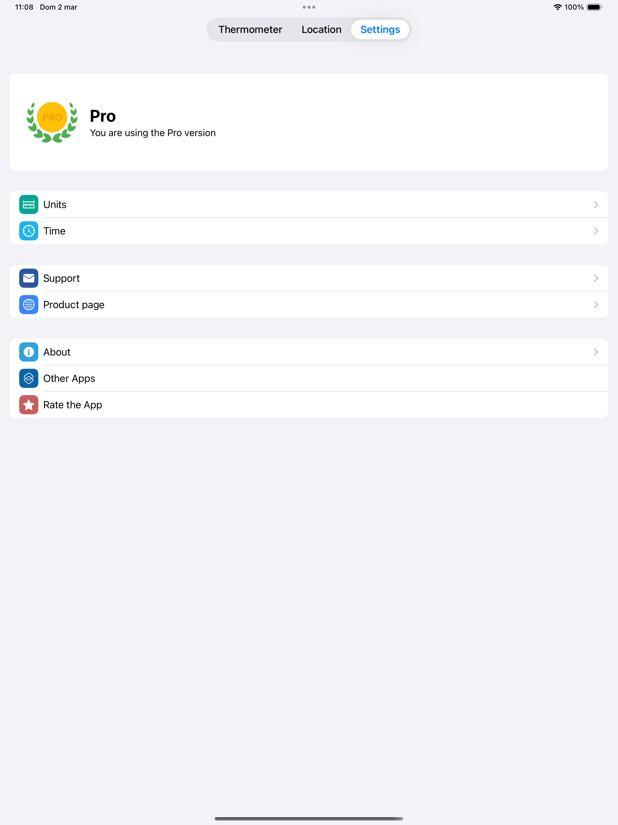 Thermometer: Local Temperature