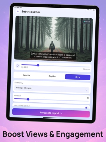 Viral Captions & Video Text iPad screenshot