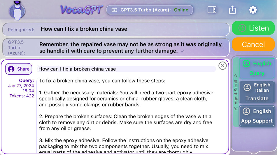 #1. VocaGPT (iOS) Podle: Terry Stillone