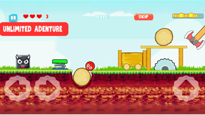 Plants Ball 4 - Red Ball Game Screenshot
