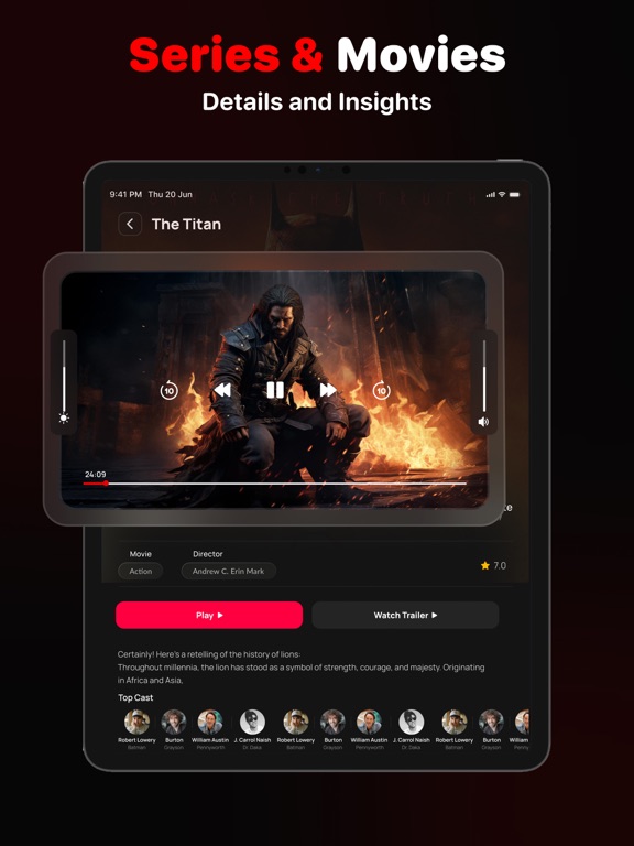 IPTV Smarters・Smart TV Player iPad screenshot 6 - Entertainment app