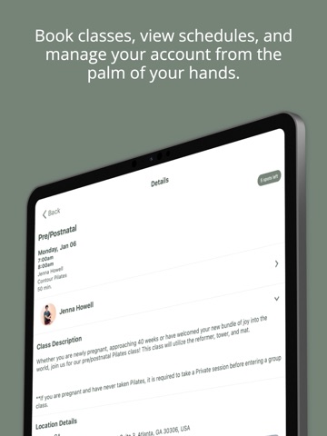 Contour Pilates iPad screenshot