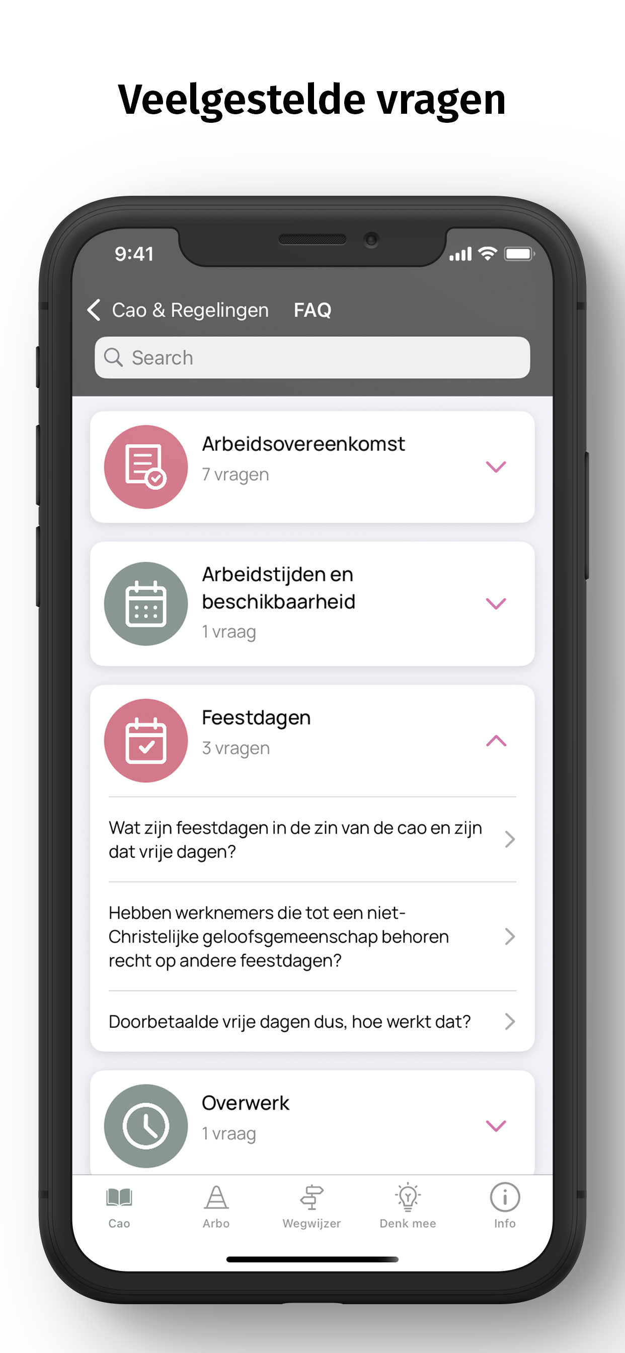 CAO Uitvaartbranche screenshot 3