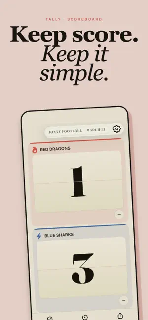 Scoreboard Tally: Counter screenshot 1