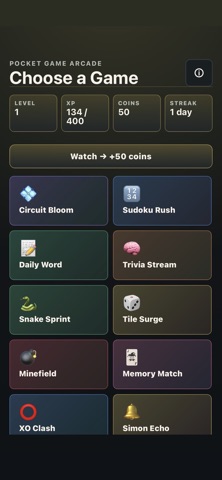 Pocket Game Arcade Screenshot 1 of 4