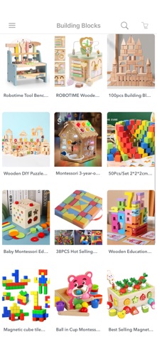 Toy shop online iPhone screenshot