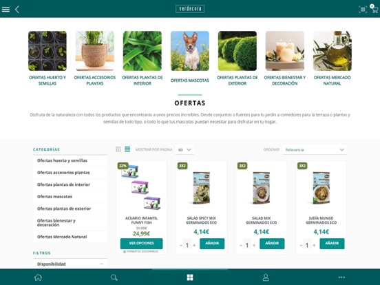 Verdecora: Todo para tu jardín iPad screenshot 6 - Shopping app