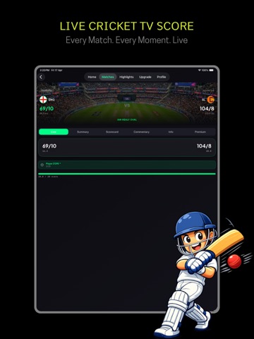 Live Cricket TV HD Sport iPad screenshot 1