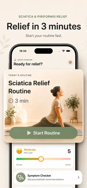 Sciatica Stretches Pain Relief screenshot 3