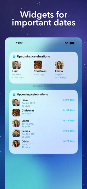 Birthdays Calendar screenshot 4
