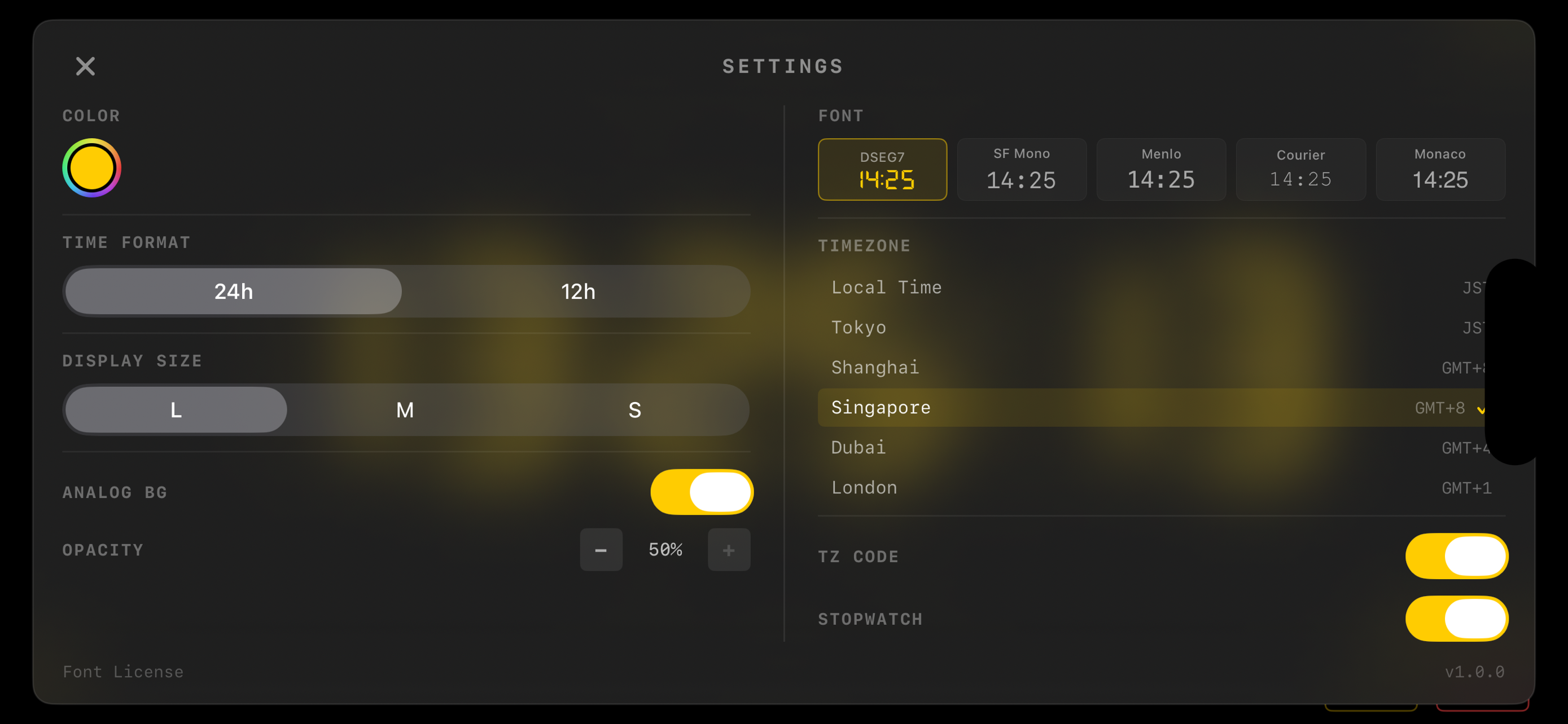 BackStageClock screenshot 4
