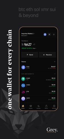 Grey Wallet: BTC, ETH & crypto Screenshot 3 of 8