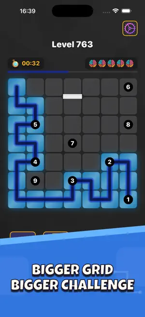 Grid Rush: Number Path Puzzle screenshot 4