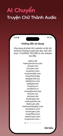 AI Novel Reader - Audio truyện iPhone screenshot 1