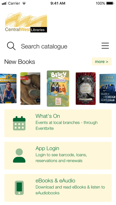 Central West Libraries Screenshot