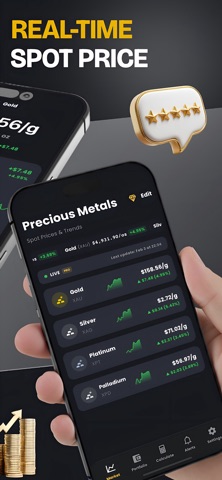 黄金价格追踪器: MetalFolio screenshot