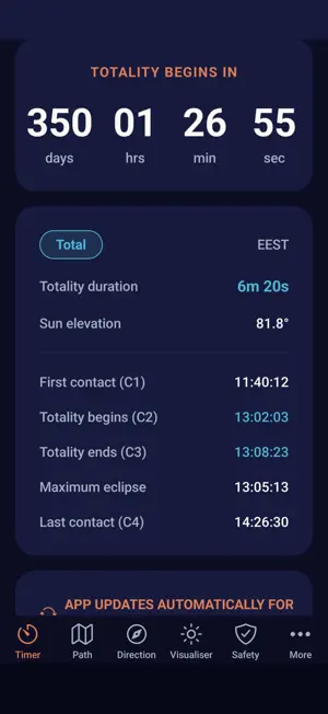 Total Solar Eclipse 2027 screenshot 4