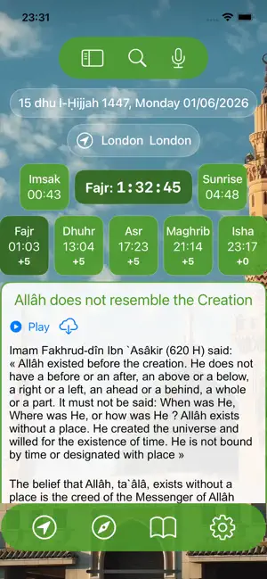 Islam.ms Prayer Times & Qibla screenshot 1