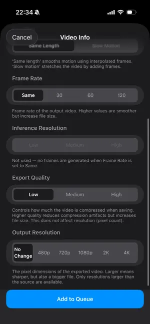 FrameFlo: AI Video Smoother screenshot 2