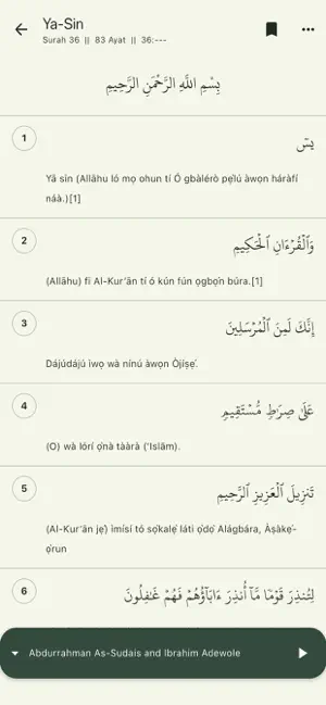 AudioQuran Yoruba screenshot 2